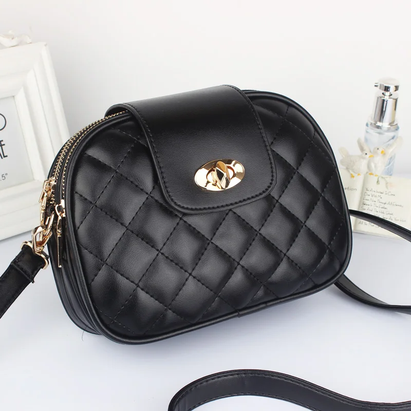 

Mini ladies Crossbody bag 2020 Korean version of the diamond bag three-layer bag Multipurpose mobile phone bag women hand bag