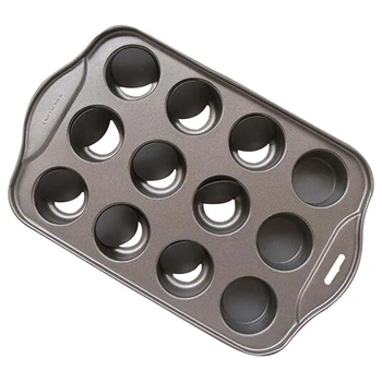 

12 Cavity Mini Cheesecake Pan with 12 Pieces Removable Bottom