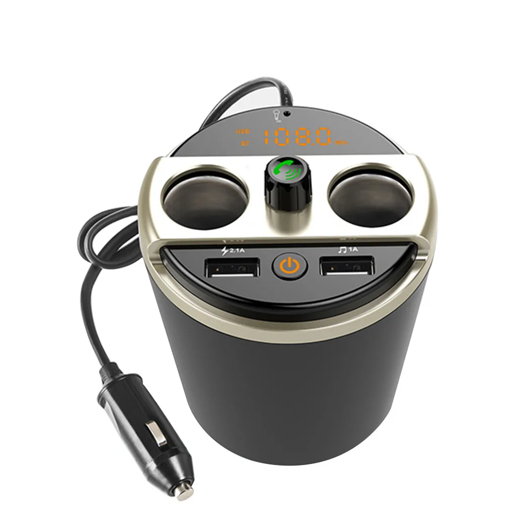 Fm-передатчик беспроводной для Bluetooth автомобильный Радио адаптер Hands-Free USB зарядное устройство двойной USB быстрое зарядное устройство автомобильные аксессуары# Ger