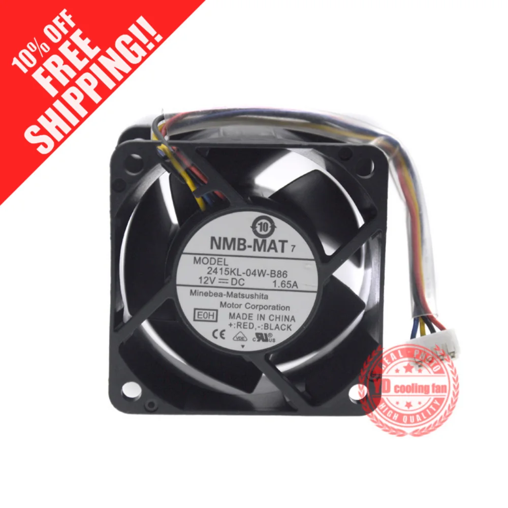Новый NMB-MAT Вентилятор охлаждения Minebea 2415KL-04W-B86 6038 6 см 12В 1.65A | Компьютеры и офис