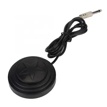 

Black Round Durable Tattoo Foot Switch Stainless Steel Pedal Tattoo Foot Switch For Tattoo Power Supplies