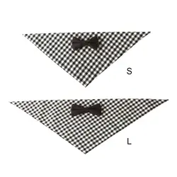 Собака Бандана в клетку шарф треуготреуготреугольные нагрудники с галстуком-бабочкой для свадебной вечеринки аксессуары для домашних
