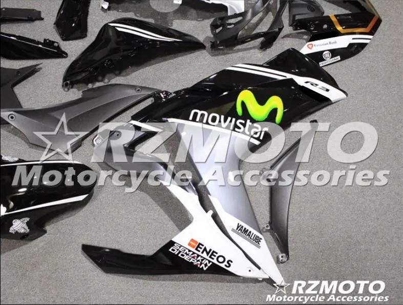 4 подарки ABS литьевая форма мотоцикл Обтекатели подходит для YAMAHA R3 R25- 15-19 обтекатель кузова набор черный серый белый