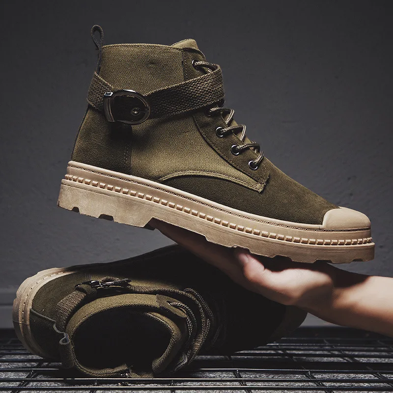 

2019 New Style Martin Boots Men's Trend Retro Workwear Hight-top Men's Boot Korean-style Autumn Versatile Casual Whole Transacti