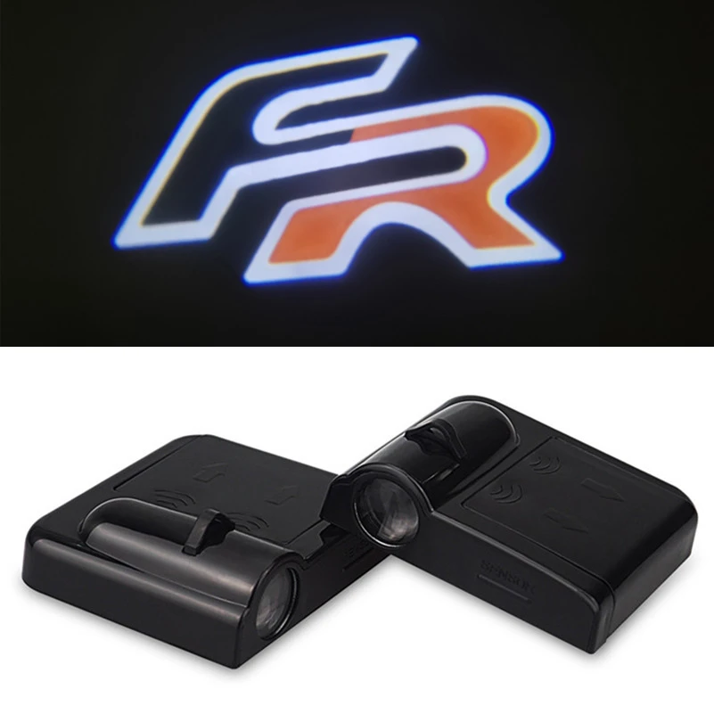Proyector de logotipo LED para puerta de coche, lámpara de bienvenida para Seat Leon 1, 2, 3, MK3, Ateca, Ibiza, 6J, Toledo, Exeo, Cordoba, FR, Ghost Shadow, 2 uds.|Lámpara de señalización| -