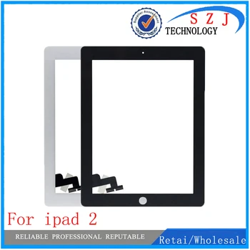 

For IPAD 2 white/black Digitizer Touch Screen Front Display Glass Assembly - Includes Home Button and flex + Camera Holder 10pcs