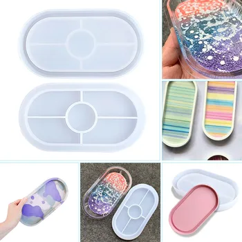 

Silicone Mold For Resin Tray Jewelry Storage Tool Silicone uv Resin DIY Clay Epoxy Resin Pendant Molds For Jewelry