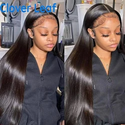 Straight Human Hair Wigs 13x4 Lace Frontal Wig Remy Highlight Wig Human Hair Transparent Lace Wigs 38Inch Long Bone Straight Wig