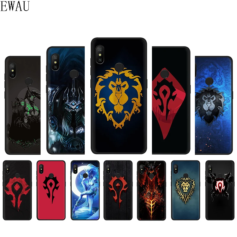 

EWAU World of Warcraft Silicone phone case for Xiaomi 5X 6 6X 8 9 SE A1 A2 Lite F1 Max 3 9T A3 Pro CC9 CC9e
