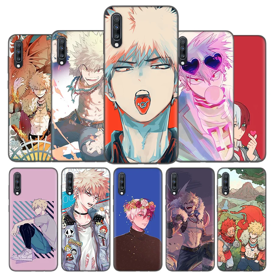 

Silicone Case Cover For Samsung Galaxy A50 A80 A70 A40 A30 A20 A20e A10 A9 A8 A7 A6 Plus 2018 Note 10 9 8 Bakugou Katsuki Anime