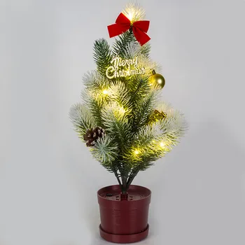 

Luminous LED Mini Christmas Tree Artificial Plants Xmas Tree Christmas Home Ornaments Decor 30cm