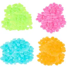 100 шт светится в темноте садовые камни Светящиеся Кубики для напитков для дорожек садовая дорожка для Патио газон сад двора Декор светящиеся камни