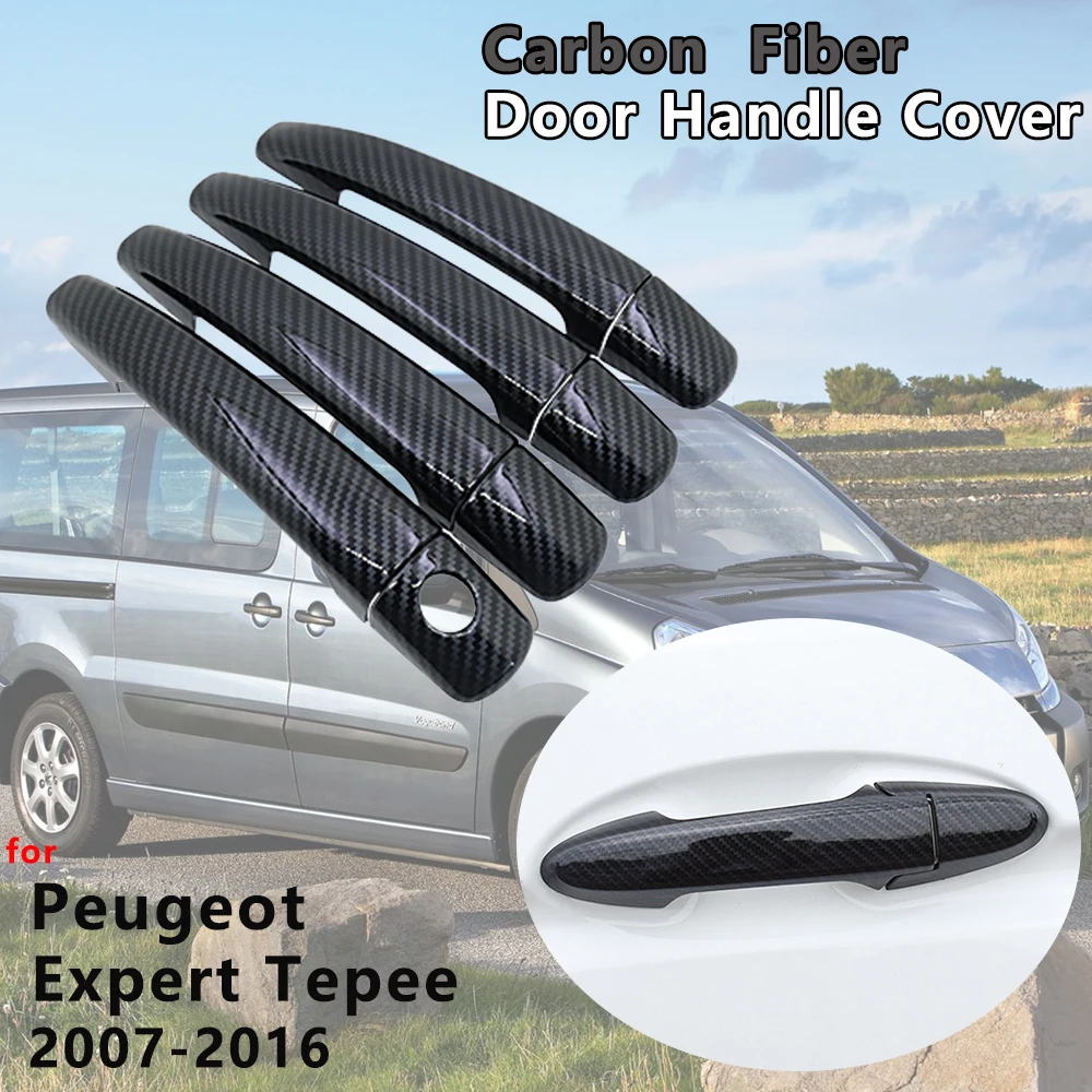 4 pcs Carbon Fiber Door Handle Cover Car Accessories for Peugeot Expert  Tepee 2007 2008 2009 2010 2011 2012 2013 2014 2015 2016 - AliExpress