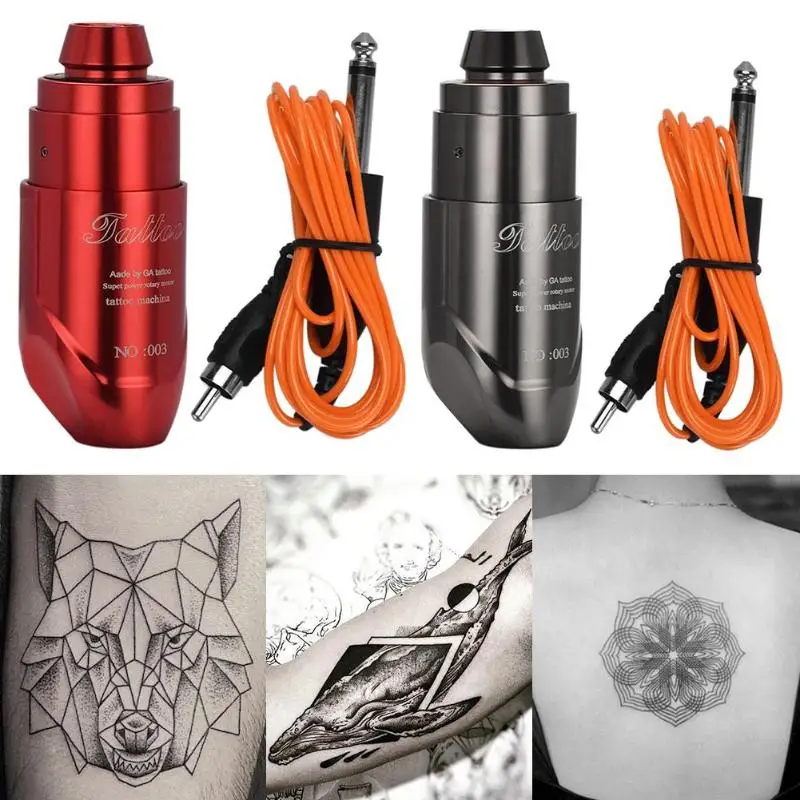 

Aluminium Mini-compact Quiet Motor Tattoo Machine Body Art Rotary Tattoo Pen Long-term Use without Fever Low Noise
