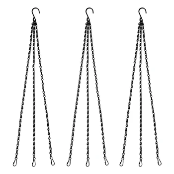 

3 Pack Hanging Chains Flower Pot Basket Chains Replacement Chain for Lanterns Bird Feeders, Planters and Other Ornaments