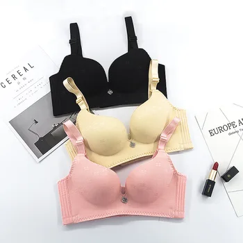 

Dark Perfume Spring And Summer New Sexy Lace Gathered Small Chest Ladies Underwear Without Steel Ring Beautiful Comfortable