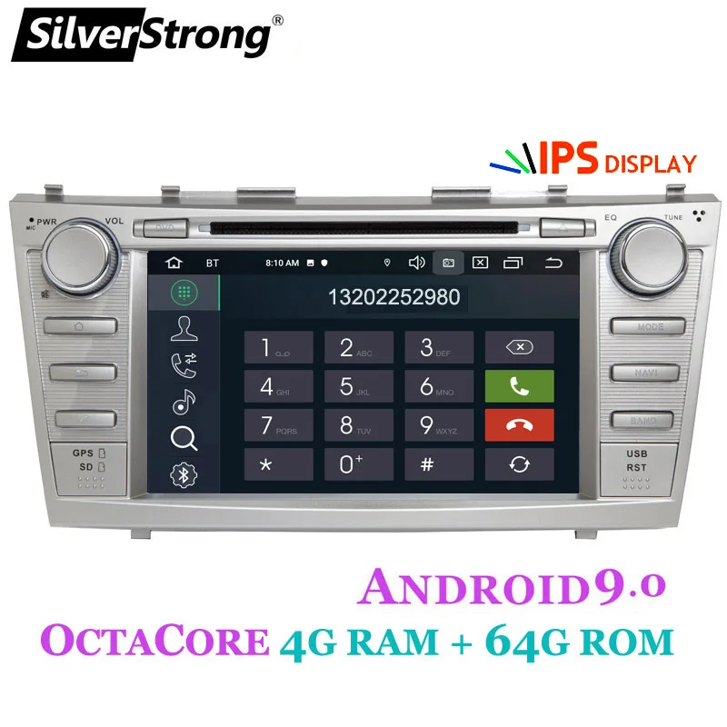 SilverStrong Android9.0 4G Car DVD 2DIN for TOYOTA CAMRY V40 AURION OctaCore 32GB DSP option 2007 2