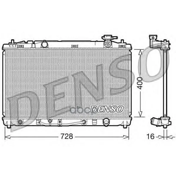 Радиатор Водяной Системы Охлаждения Двигателя Denso арт. DRM50042