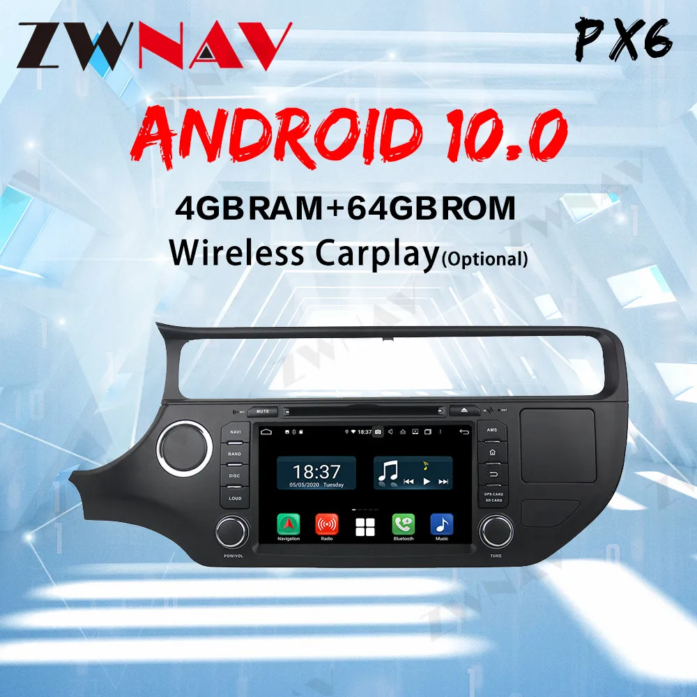 

ZWNAV Android 10.0 For Car KIA K3 Rio 2015-2019 CARPLAY Multimedia Stereo Car Player GPS Navigation 2Din DSP WIFI Radio Dvd