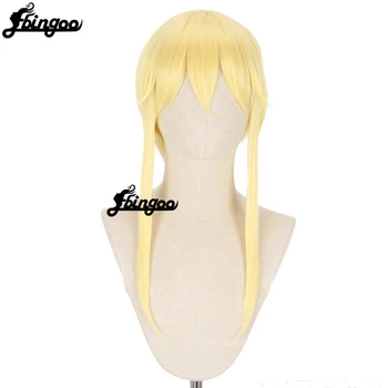 

【Ebingoo】Kakegurui Mary Saotome Meari Blonde Ponytail Hair Heat Resistant Cosplay Costume Wig + Silk Ribbon + Wig Cap