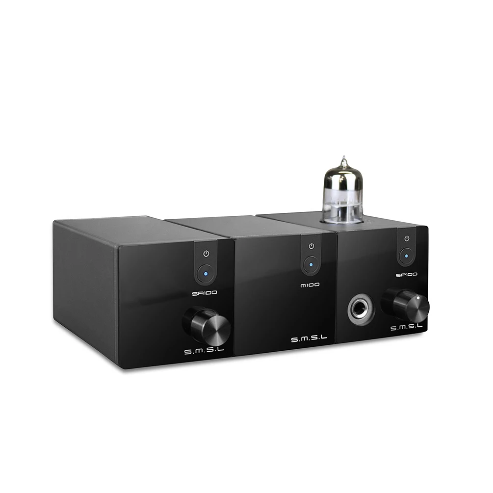 

SMSL M100 +SP100+SA100 Audio DAC USB AK4452 Hifi dac Decoder DSD512 XMOS XU208 TUBE Headphone Amplifier Optical Coaxial Input