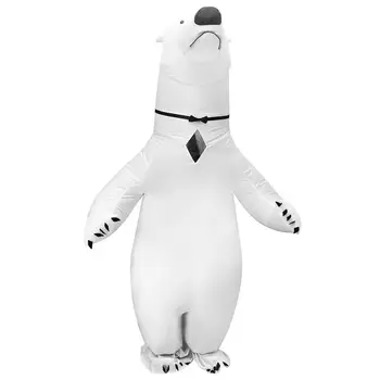 

RCtown Inflatable Polar Bear Costume for Adults Halloween Carnival Cosplay Party Fancy Dress Animal Birthday Outfits