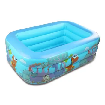 

Inflatable Square Swimming Pool Summer Thick Safe Inflated Water Play Bathtub GXMB
