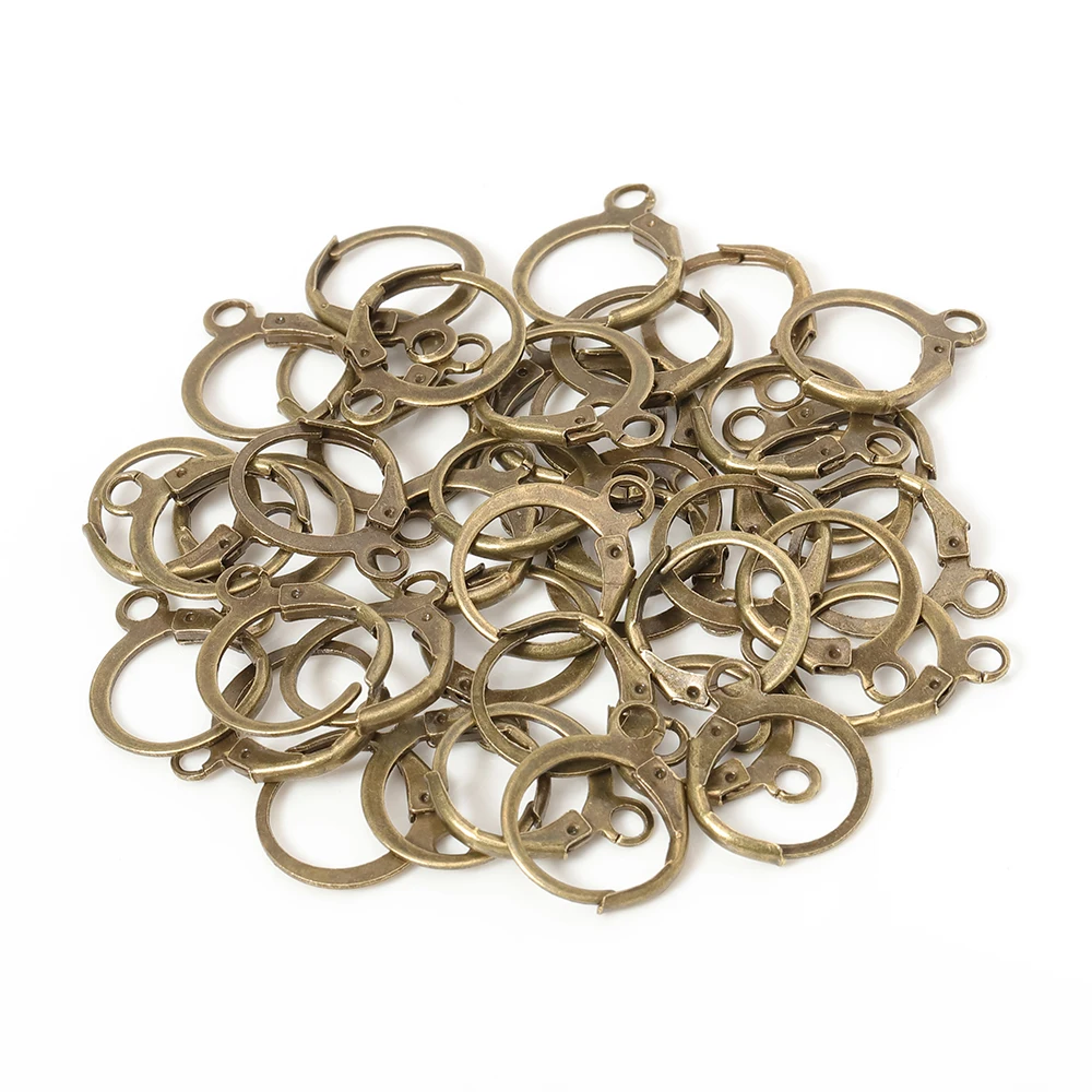 50pcs Metal Earring Making Accessories Rhodium Earring Clasps Hooks Findings With Loop Clasp Round Base For Jewelry Making Diy 50pcs Metal Earring Making Accessories Rhodium Earring Clasps Hooks Findings With Loop Clasp Round Base For Jewelry Making Diy