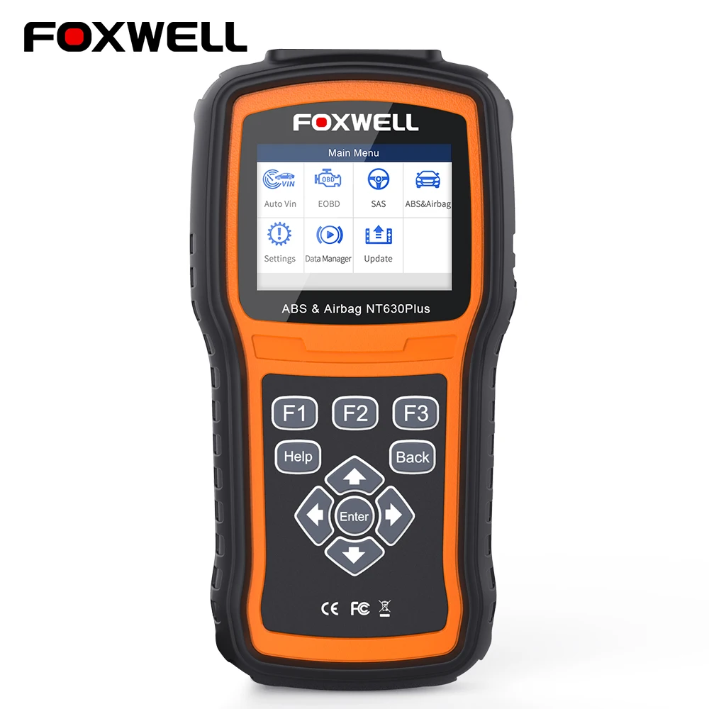 Foxwell NT630 Plus EOBD OBD2 сканер двигателя считыватель кодов ABS кровотечение SRS SAS сброс ODB2 автомобильный диагностический инструмент