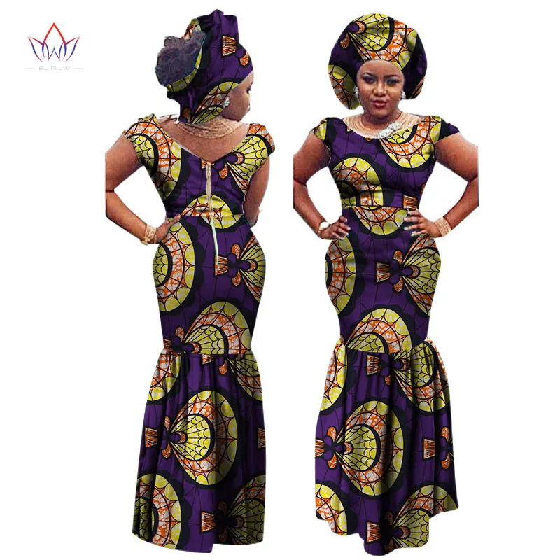 О-образным вырезом Африка платье для Для женщин летние Винтаж длинное-Party-кружева Дашики вышивка Африканский Базен Риш Femme плюс Размеры WY1776 - Цвет: 11
