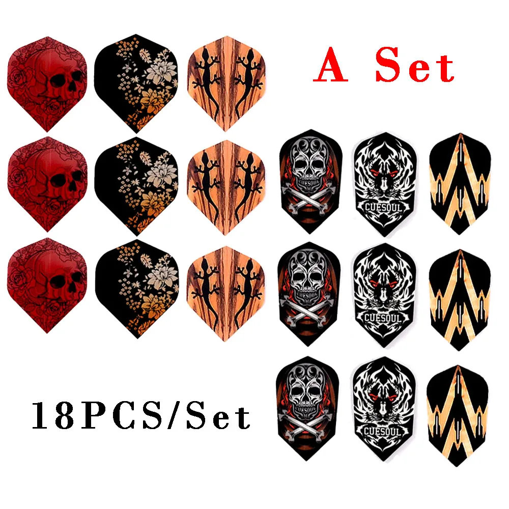 CUESOUL Professional Darts Flights Set 18PCS/Set Variety Of Styles