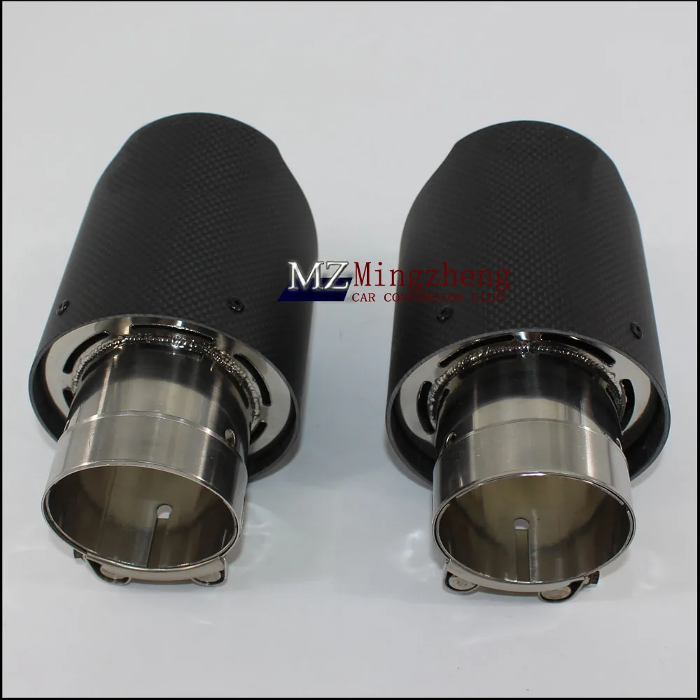 1 pcs 63mm 101mm ź  + η ƿ  ڵ a.k   tailtip   bmw  ٰ  ڵ Ÿϸ