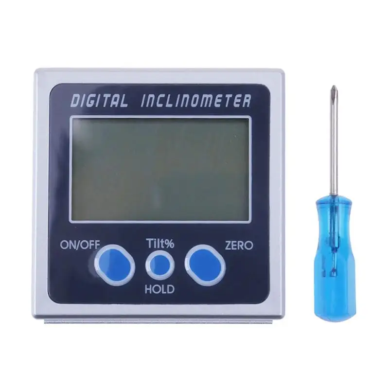  BMBY-Digital Angle Gauge Protractor Inclinometer Bevel Box Level Meter Angle Finder With 2 Built-In