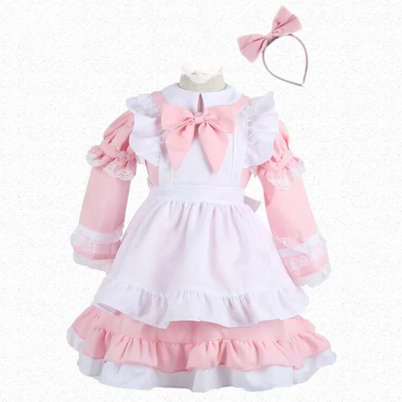 Women-Kids-Girls-Maid-Waitress-Children-Lady-Princess-Cosplay-Costumes-Carnival-Party-Costume-Christmas-Halloween-Navidad (1)
