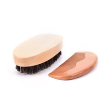 1 шт., Мужская щетка для бритья с деревянной ручкой, натуральная свинья, щетка для волос, для лица, для чистки бороды, инструменты для парикмахерского салона