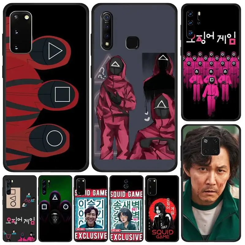 Korea Hot Show TV Squid Game 456 Soft Case Phone For OPPO F 1S 7 9 K1 A77 F3 RENO F11 A5 A9 2020 A73S R15 REALME Pro | Мобильные