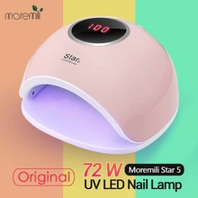 Moremili Star 5 лампа для ногтей 72 Вт УФ-светодиодный светильник для гель-лака Сушилка для ногтей все для маникюра Гель-лак гибридная УФ-лампа для ногтей