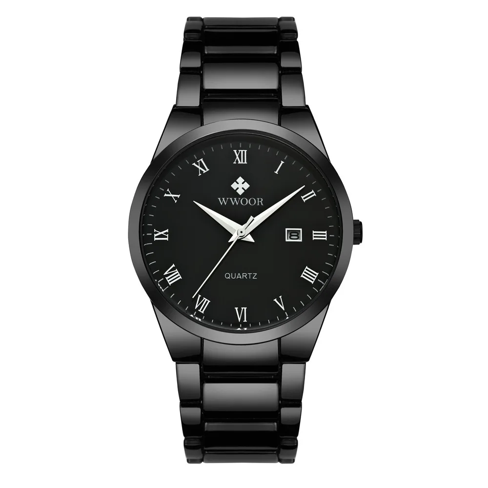 

Wwoor WWOOR 8830 MEN'S Quartz Watch Casual Japan Movement Automatic Date Simple Style Business MEN'S Watch