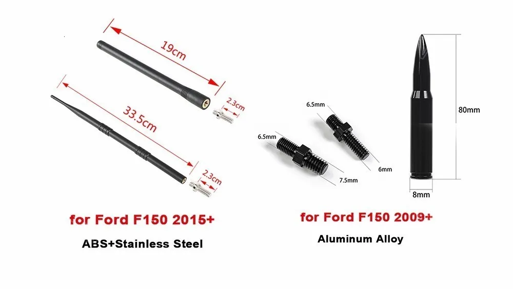 MOPAI Автомобильная стильная антенна для Ford F150 2009+ авто FM AM радио сигнал Модифицированная антенна для Ford F150+ автомобильные аксессуары