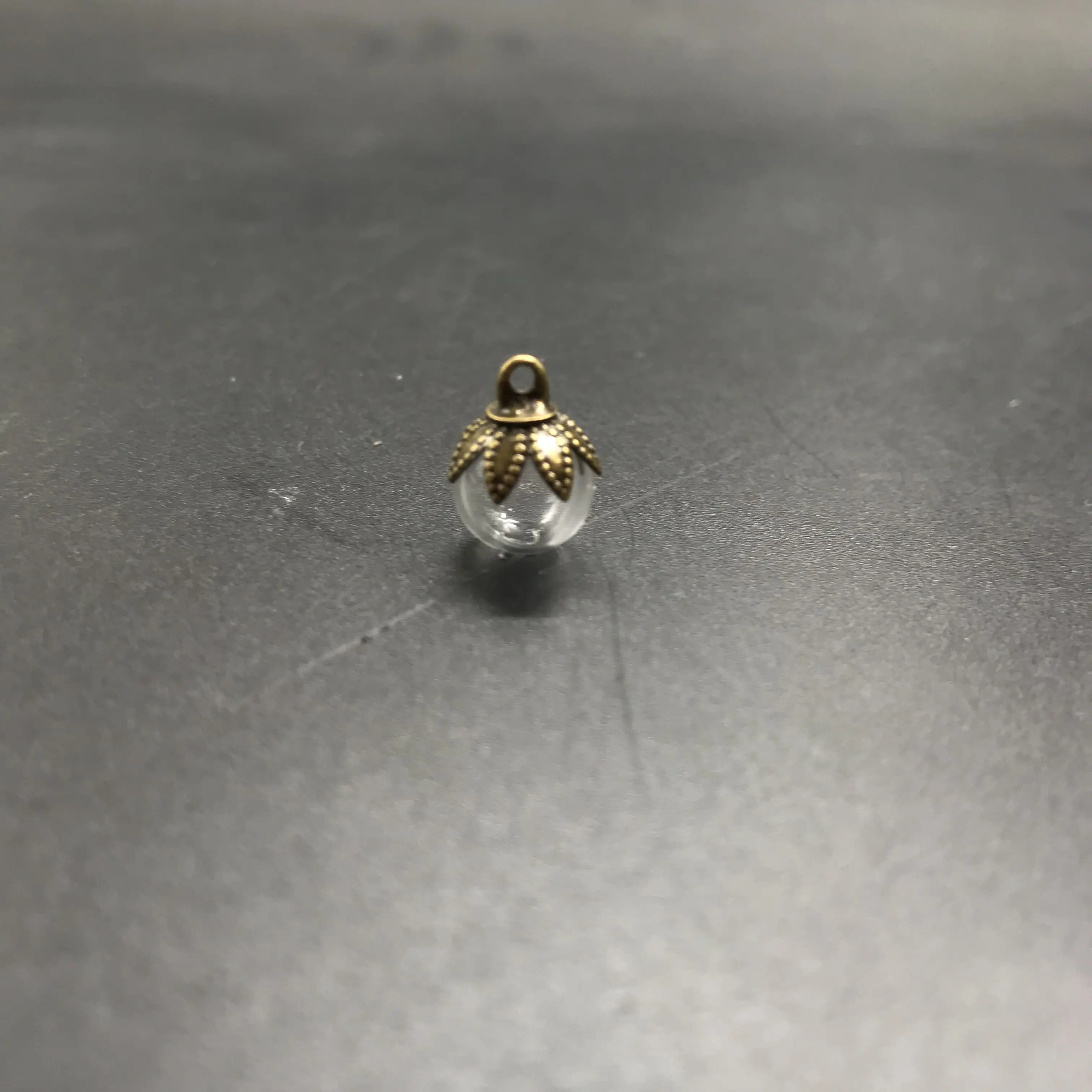 10/20X 8mm 미니 유리 글로브 버블 돔 오브 & 금속 캡 DIY 공예 유리병 바이알 펜던트 오일 향수 목걸이 웨딩 장식