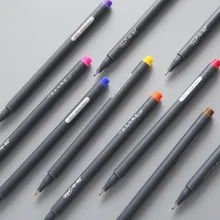 XGZ 20 палочек, 10 цветных волоконных ручек, цветная гелевая ручка, простая тонкая ручка на водной основе с крючками, краями и ручными счетами, цветная ручка