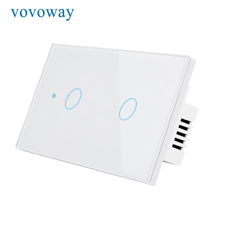 Smart touch switch US standard light switch 1gang2gang3gangWiFi network APP Smart remote control wall sticker installation