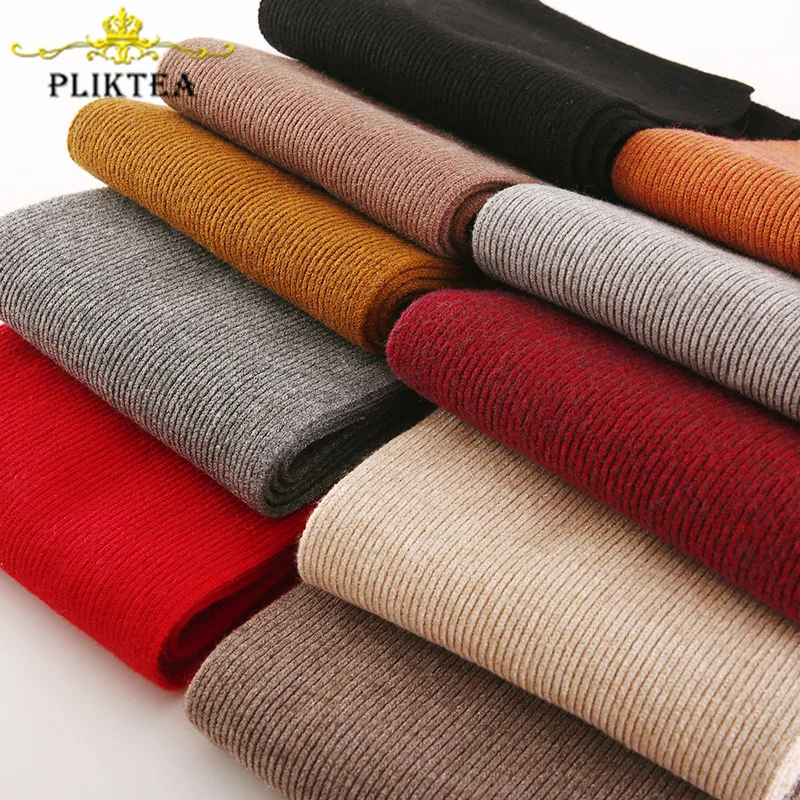 Cena 2019 z miękkiej dzianiny 55% kaszmirowy szalik dla dzieci zima solidna kolorowa wełna szalik dla kobiet czarne męskie szaliki chłopiec dziewczyna ciepłe szaliki