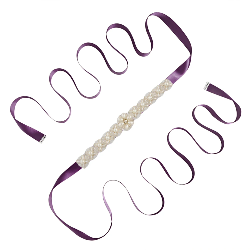 purple S155 свадебные пояса - Цвет: purple