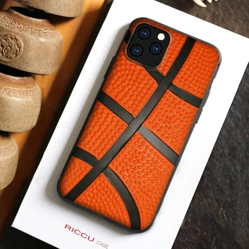 Баскетбольный Текстурированный чехол для телефона iPhone 11 12 13 Pro mini pro max XS MAX 8 7 Plus X XR