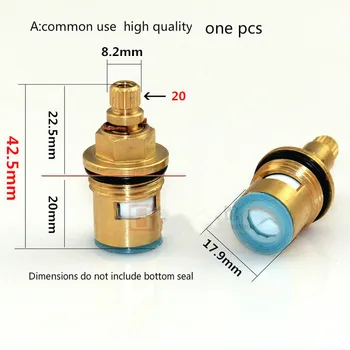 

1pcs valve cartridge replacement DN15 cold water valve cartridge faucet water valve replacement brass