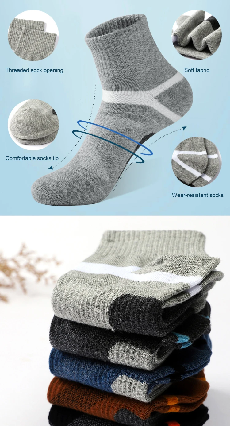 High Quality 5 Pairs Lot Men's Cotton Socks Black Sports Socks Casual Run Summer Socks Men Breathable Male Sock Sokken Size38-43