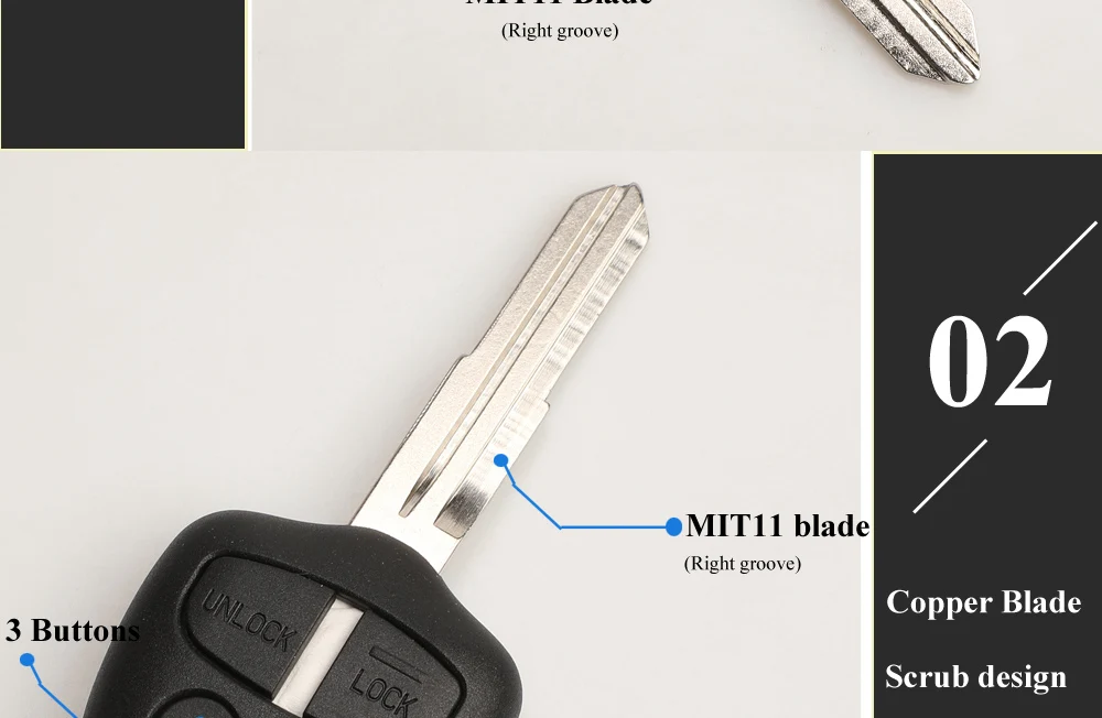 Keyforkess 2/3 Bottoni Auto Chiave A Distanza Vestito per MITSUBISHI Outlander Pajero Triton ASX Lancer Shogun MIT8 MIT11 Lama 433MHz 12 Keyforkess 2/3 Bottoni Auto Chiave A Distanza Vestito per MITSUBISHI Outlander Pajero Triton ASX Lancer Shogun MIT8 MIT11 Lama 433MHz - H3c943a2eb7e24fc9af7fd51ea0891badI