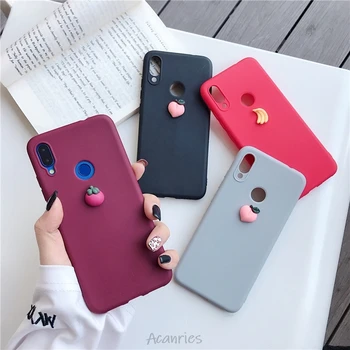 

3d cute silicone fruit case on for xiaomi redmi note 8t 8 8a 7 7a k20 note 6 5 4 4x pro plus prime soft tpu back cover coque