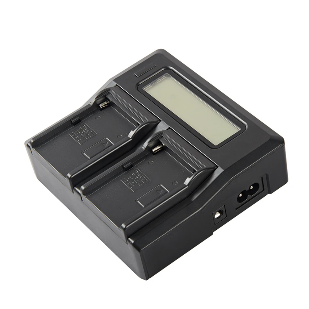 USB предварительная зарядка дома двухканальный зарядное устройство Черный Прочный цифровой съемный Интеллектуальный для sony NP-F970F960/F750/F550